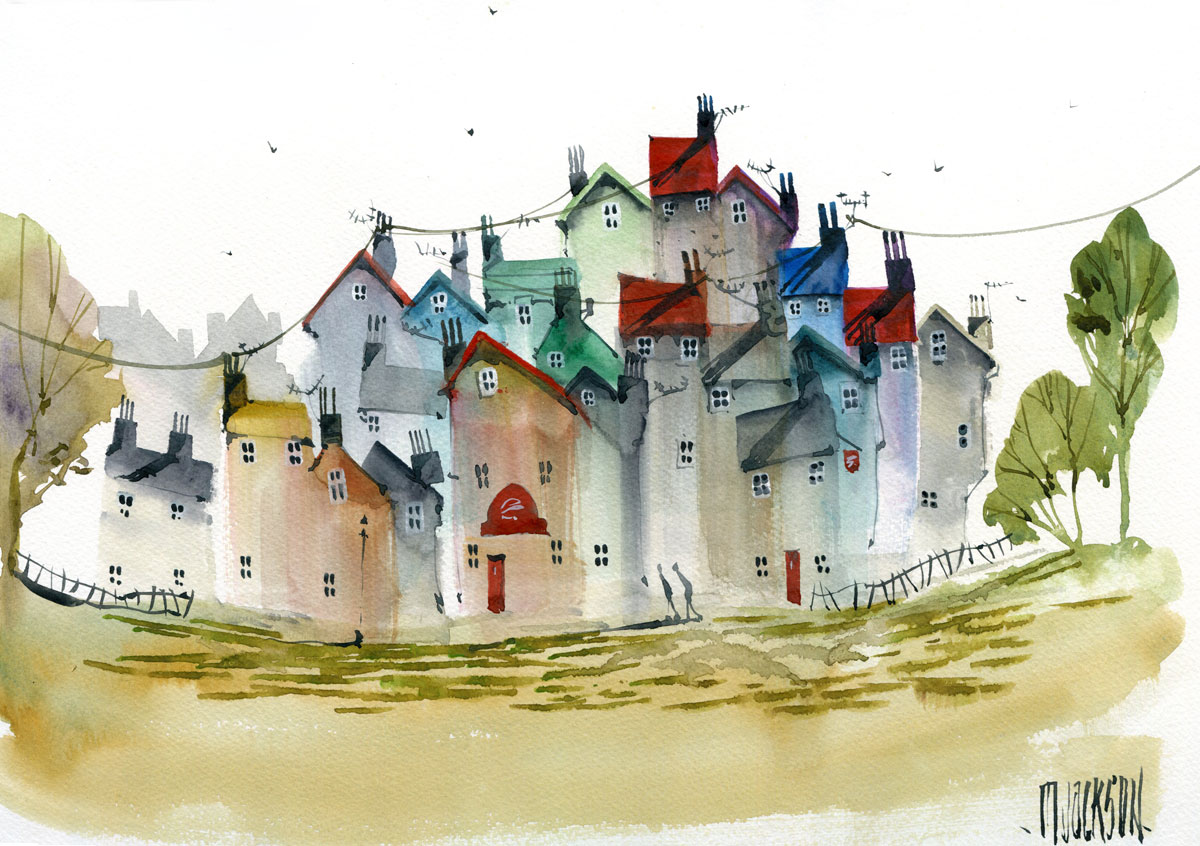 Quirky Houses | Mike Jackson Artist