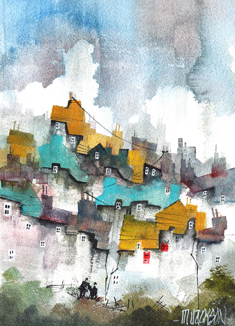 Quirky Houses – Drains | Mike Jackson Artist